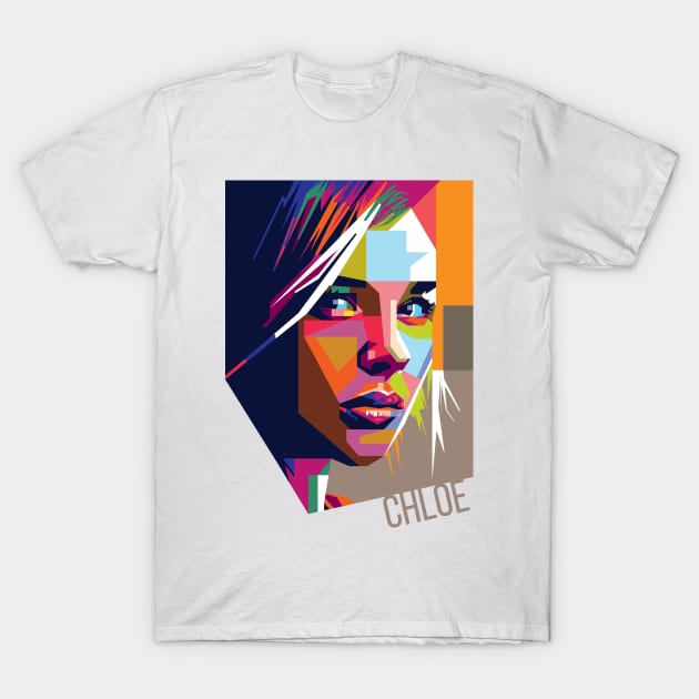 Chloë Grace Moretz Pop Art T-Shirt by Laksana Ardie Store